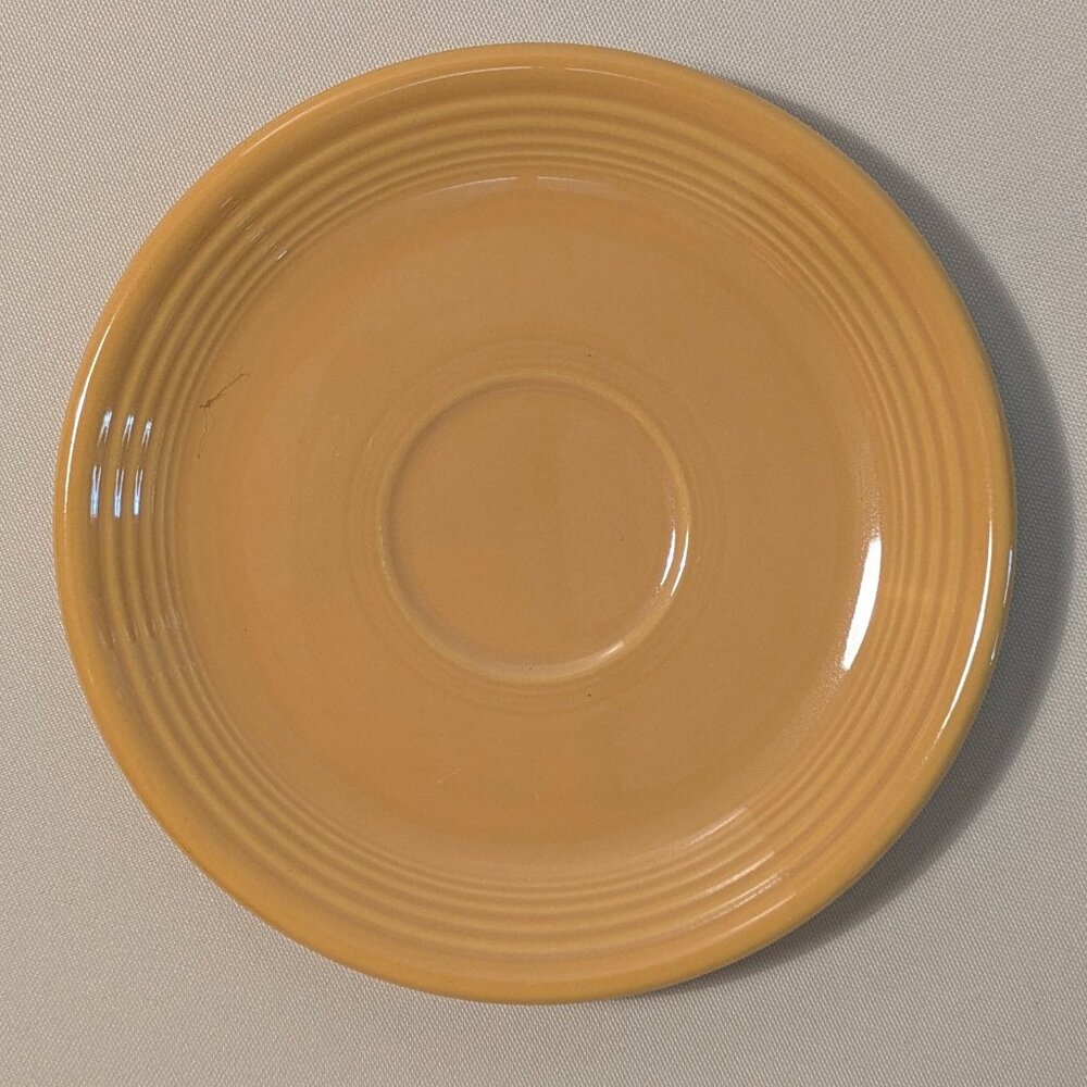 Vintage Fiesta Yellow Saucer, Homer Laughlin 1936-1959